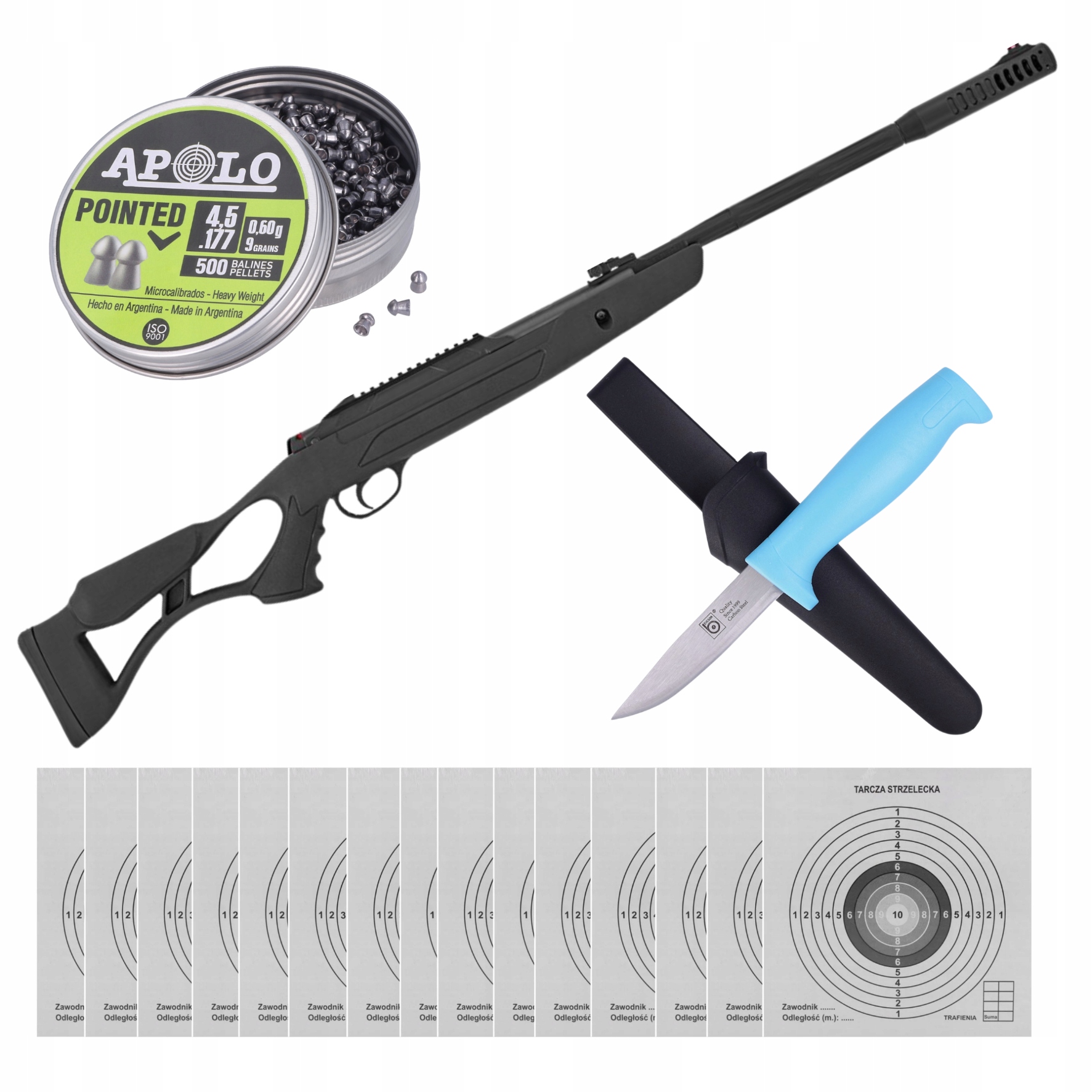 Wiatrówka łamana Hatsan AirTact Ed 4.5 mm Śrut Tarcze Nóż
