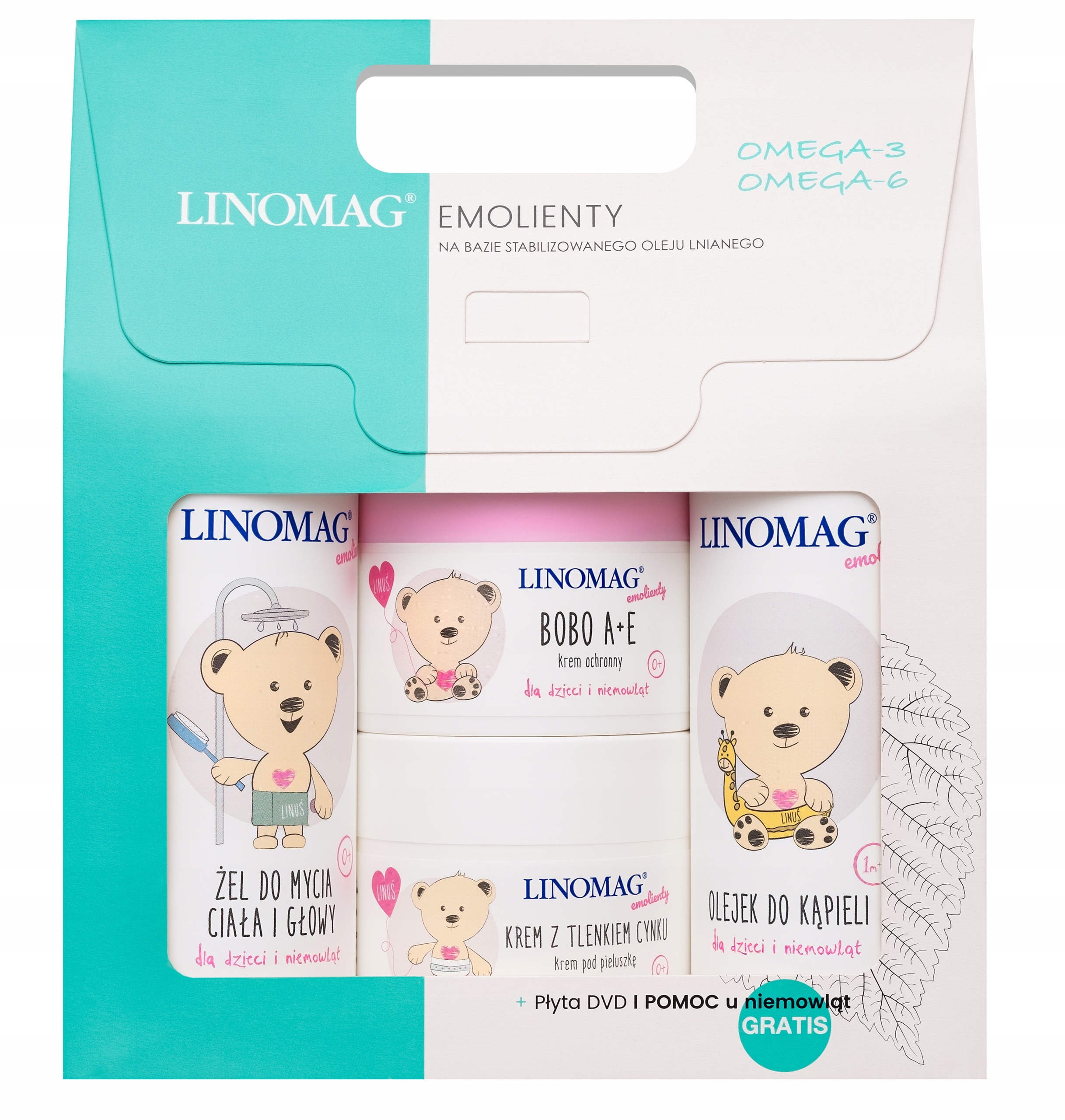 LINOMAG ПРИДАНОЕ ДЛЯ МЛАДЕНЦЕВ ГЕЛЬ КРЕМ НАБОР 4W1