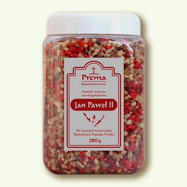 

Kadzidło wysokogatunkowe Jan Paweł 280 g
