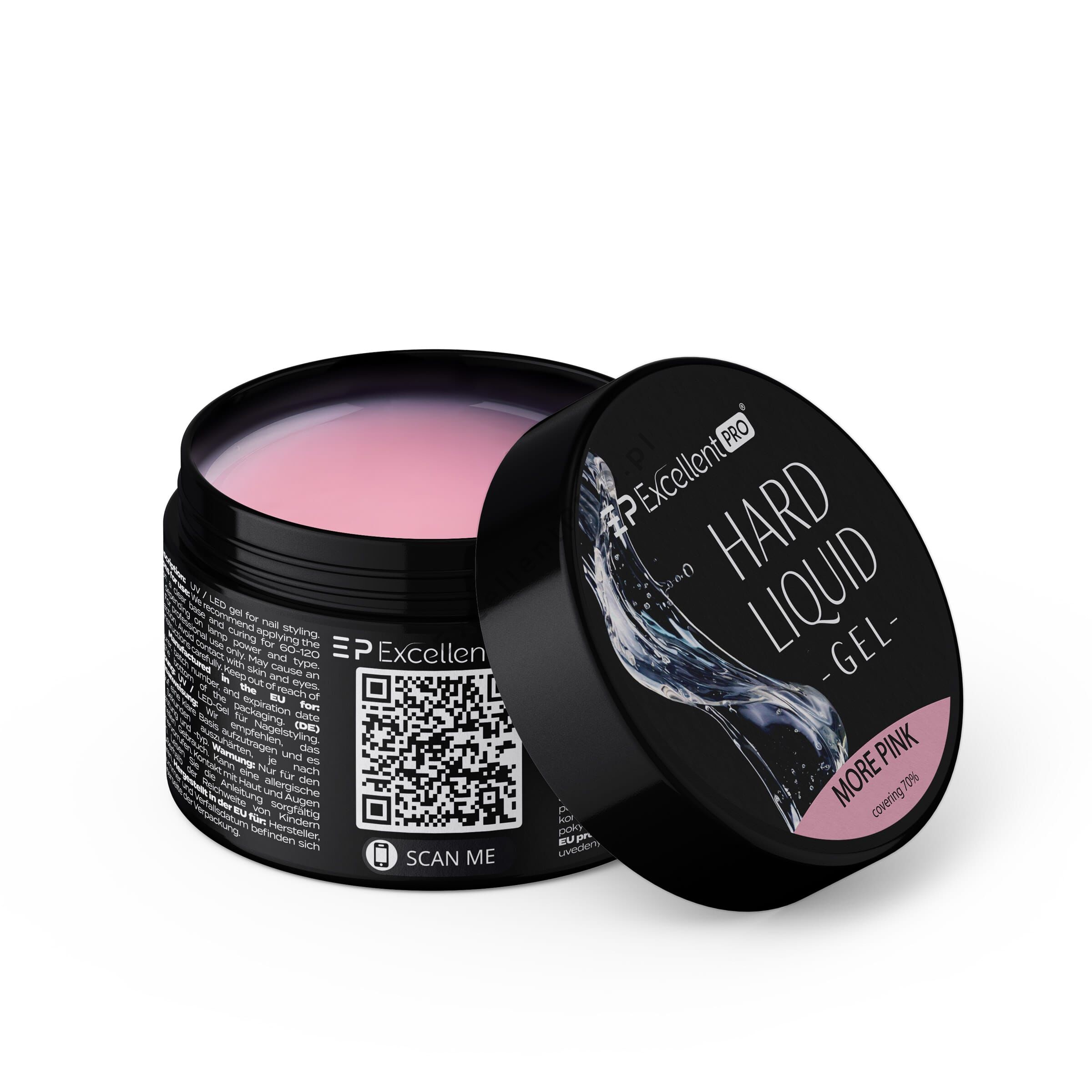 Żel budujący Excellent Pro Hard Liquid Gel More Pink 15g