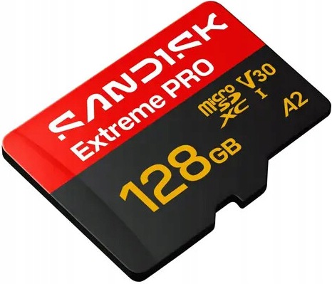 Sandisk MicroSDXC Extreme Pro 128GB, Uhs-i U3, V30, 250 mb/s