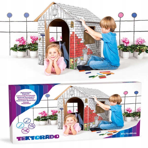 

Malownicza Zagroda Domek z tektury Tektorado 3+