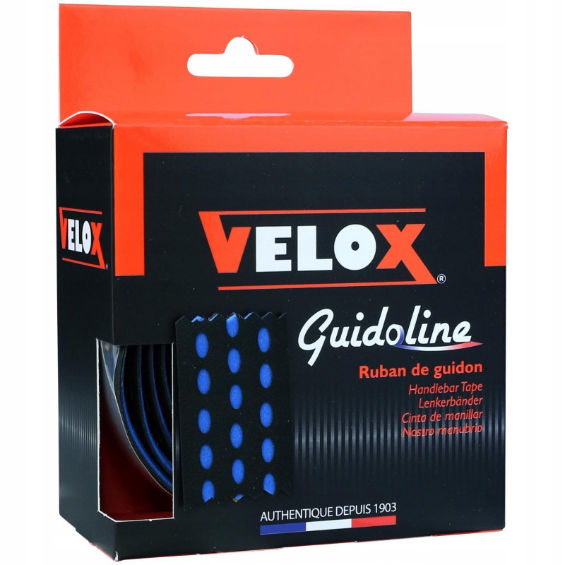 Owijka na Kierownicę Rowerową Velox Eva Bicolor 3.5 Czarno-Niebieska 3,5mm