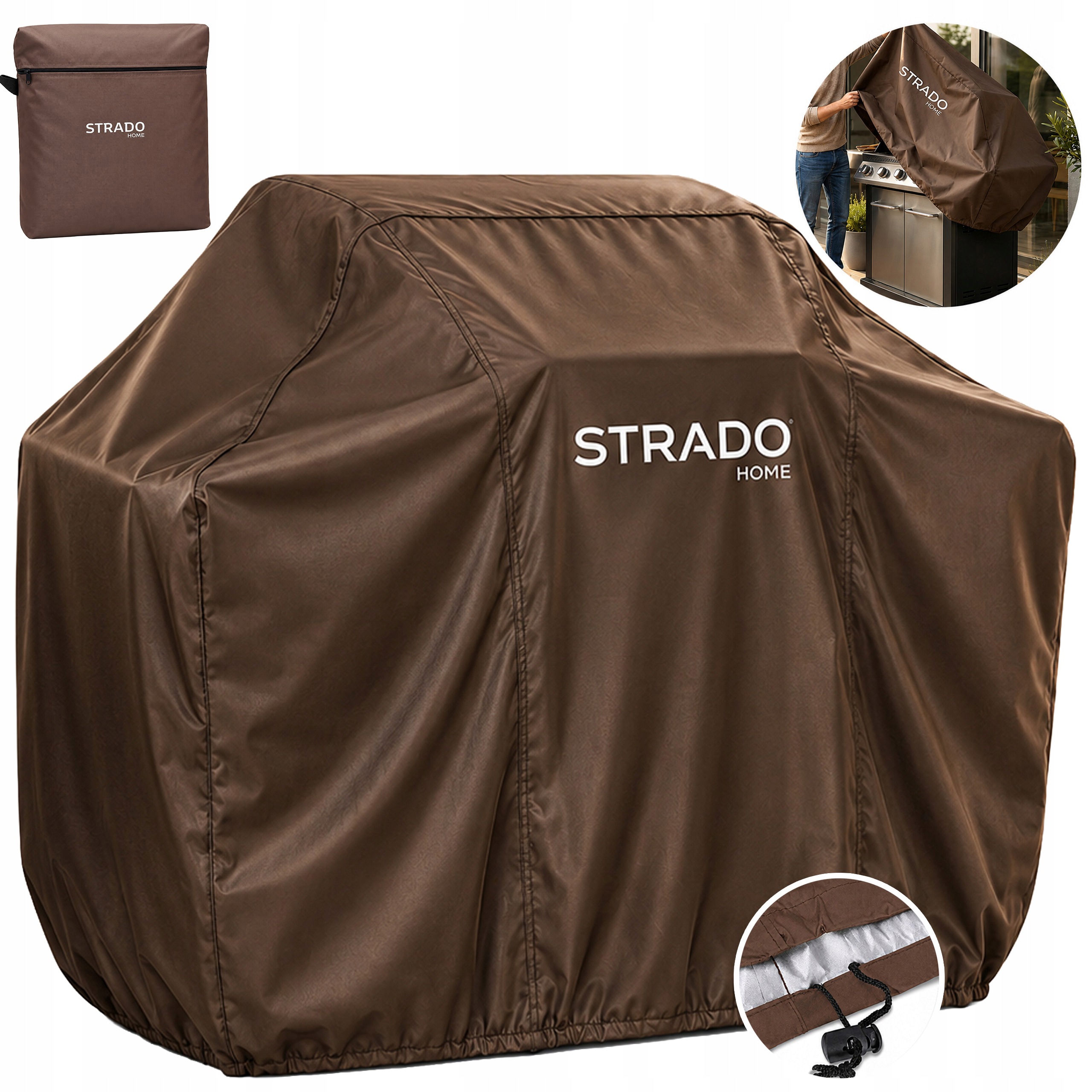 Obal na plynový gril voděodolný 190x71x117 Uv silná plachta x3