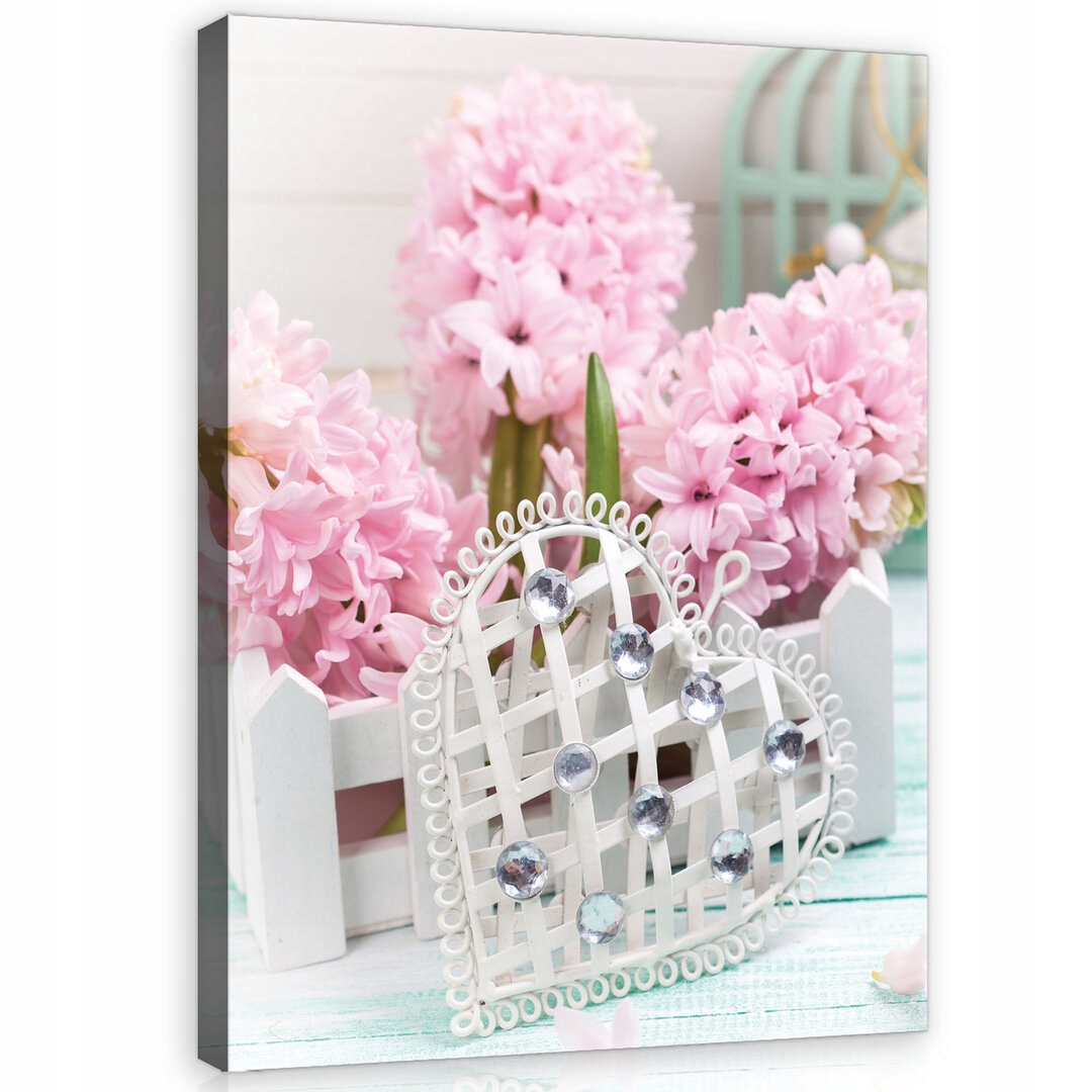 Obraz Na Plátně Canvas 60x80 Květiny Srdce