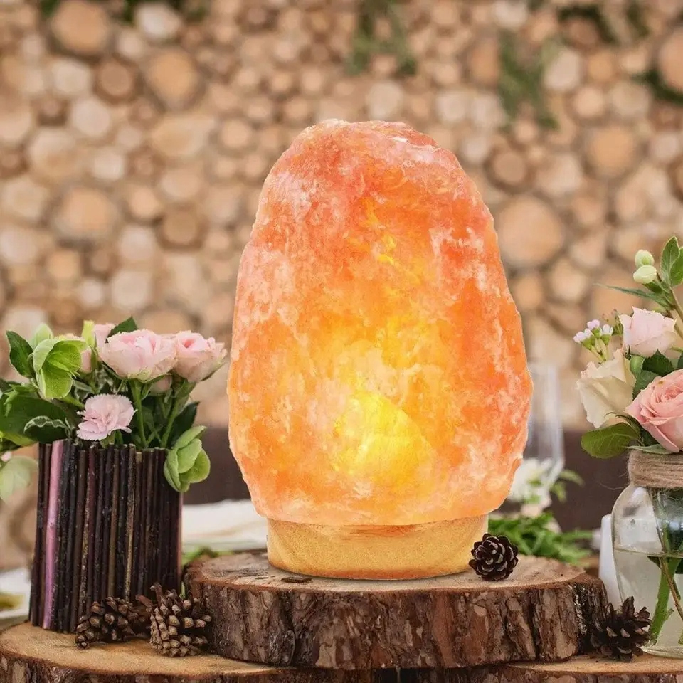 Lampa Solna 4-7 KG Jonizator Powietrza Sól Himalajska Nocna Zestaw Długość/wysokość 25 cm
