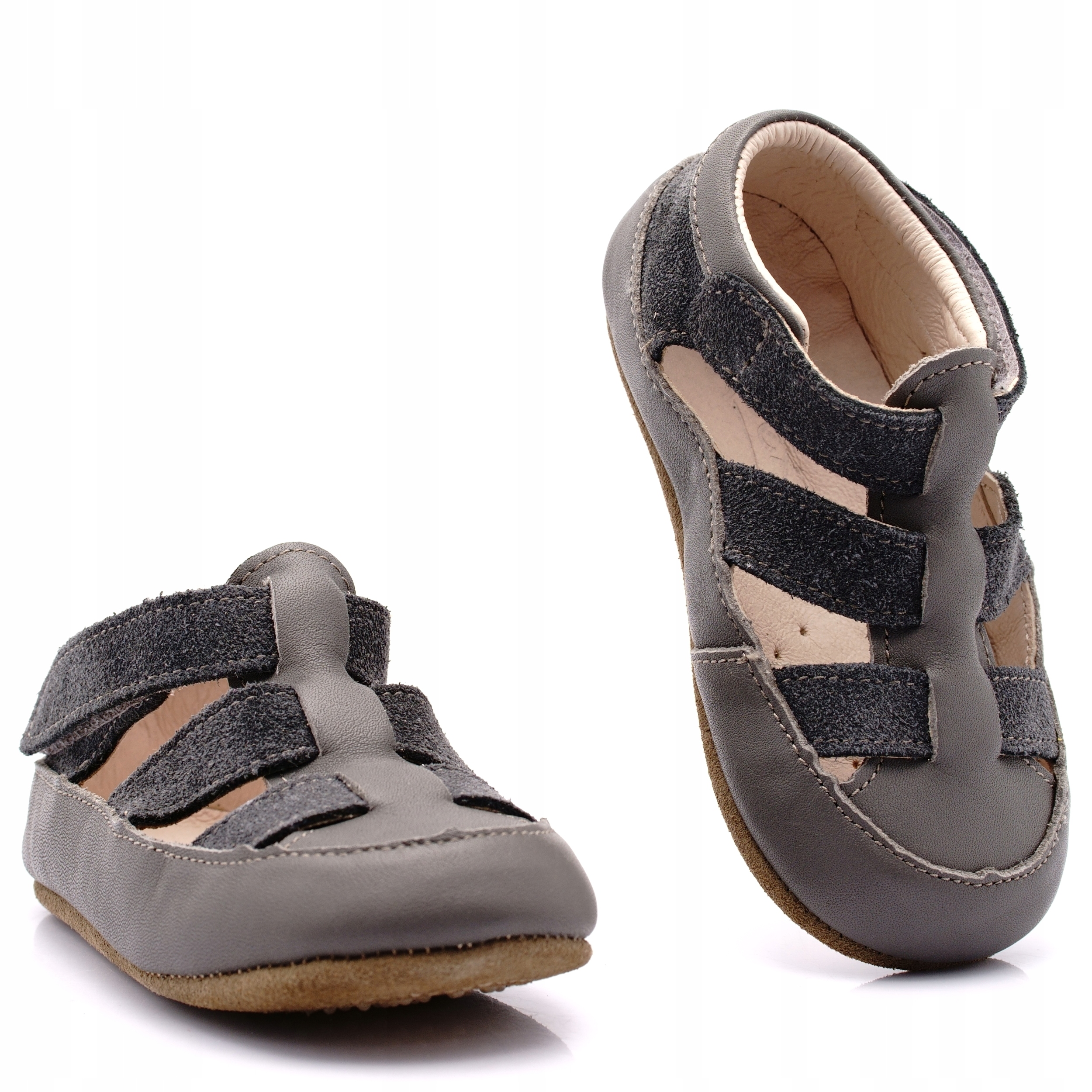 Obex Kapcie Skórzane Barefoot Lekkie Pantofle Buty Dziecięce Sewo 24