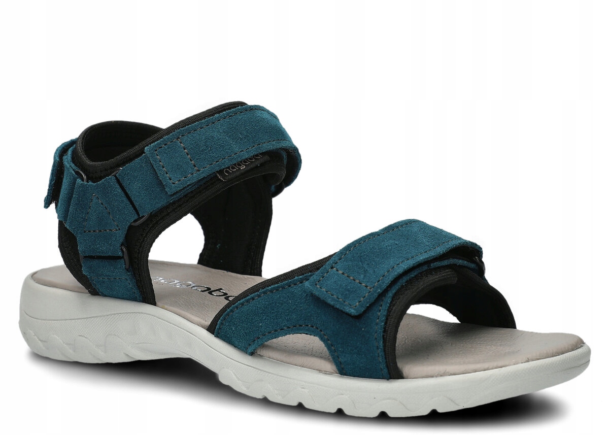 Dámské Tyrkysové Sandály Nagaba 266 Kožené, Pohodlné, Sportovní