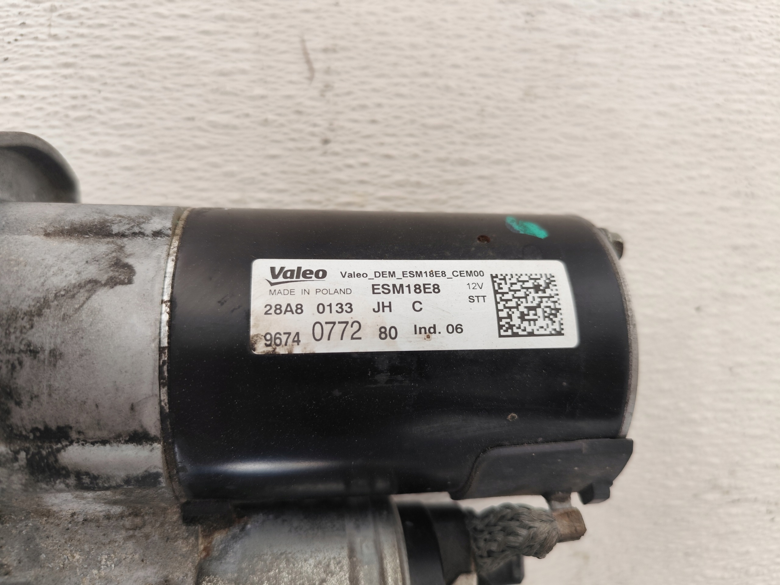 OPEL CROSSLAND X 2018 1.2THP starter 96740772