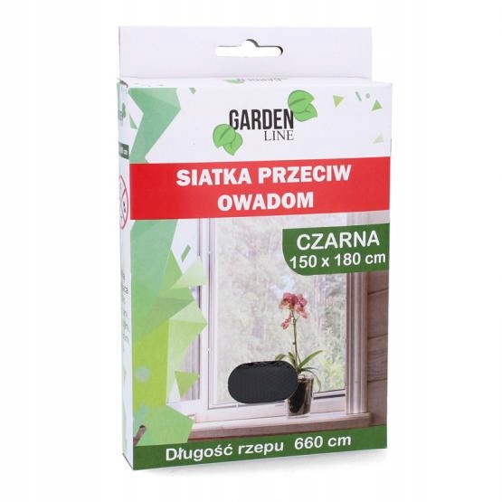 

Siatka Przeciw Owadom 150X180 Moskitiera Czarna