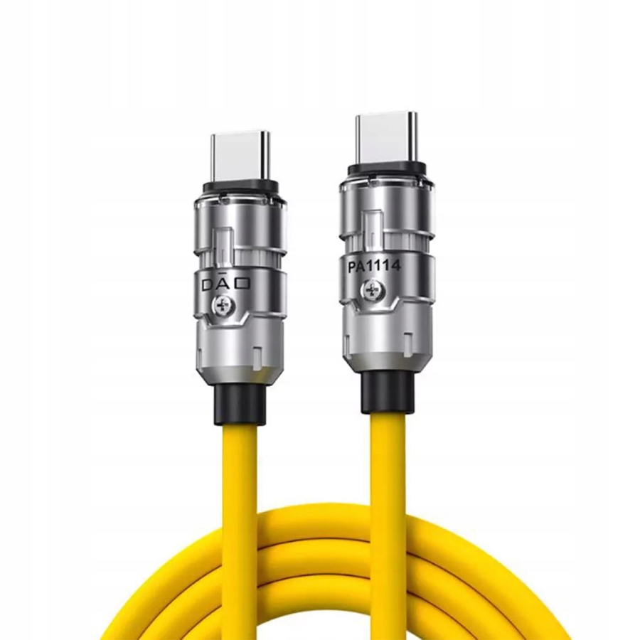 Kabel Nubia USB typ C - USB typ C 1,5 m żółty