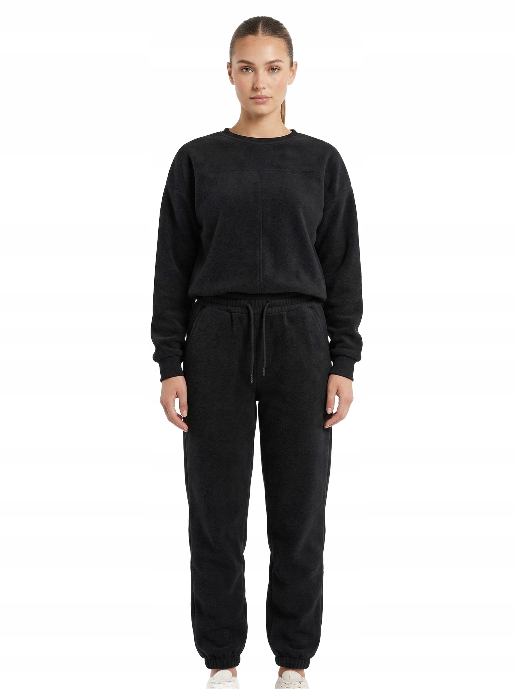 Černá Tepláková Souprava Z Bavlny S Dlouhým Rukávem, Velikost XL