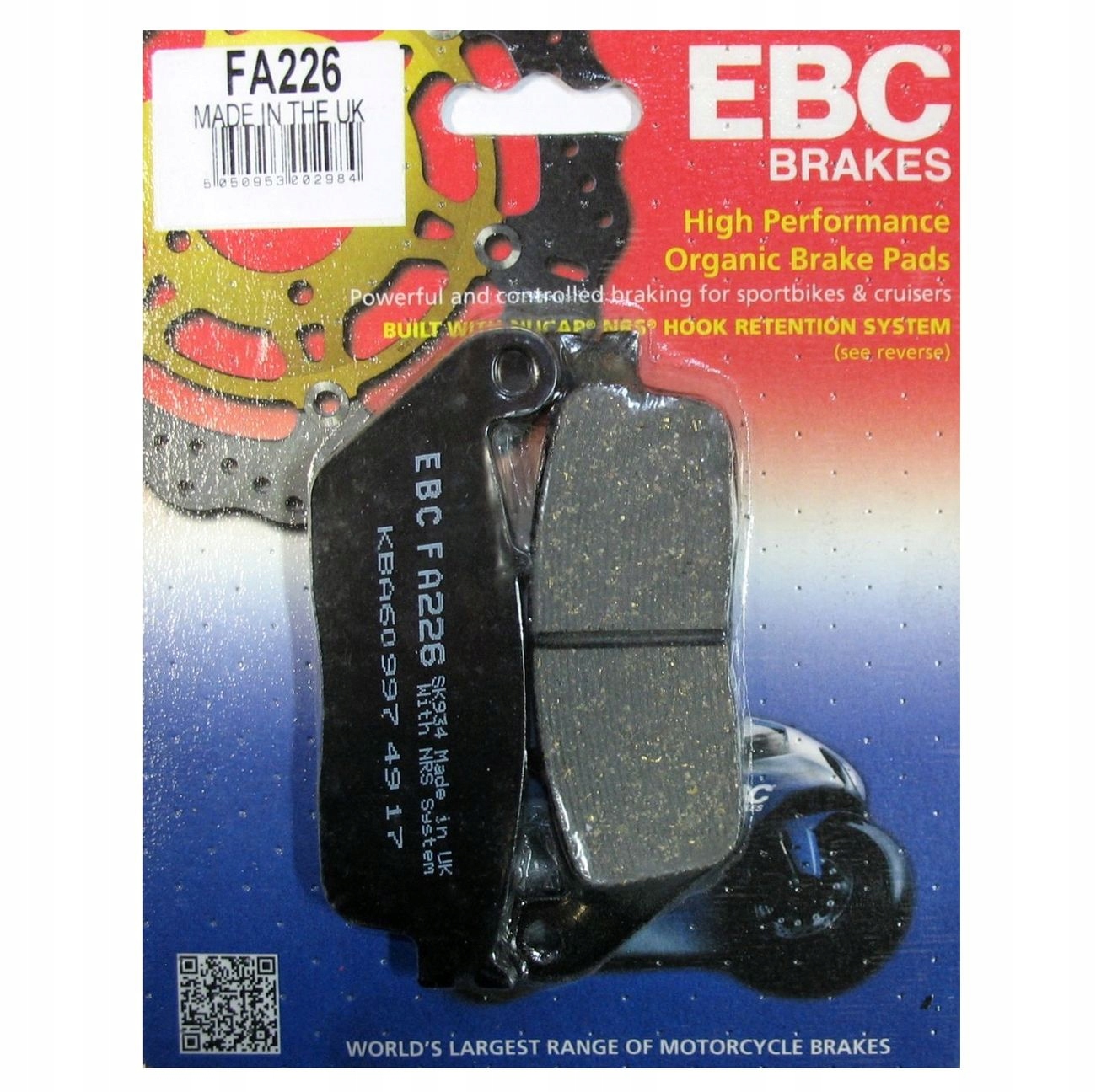 Klocki Hamulcowe Ebc FA226 Honda Cbr Cb 600 Hornet Cb 750 Cbf 600 1000