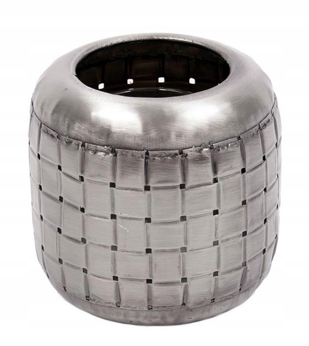 

Świecznik tealight Metalowy styl loft srebrny