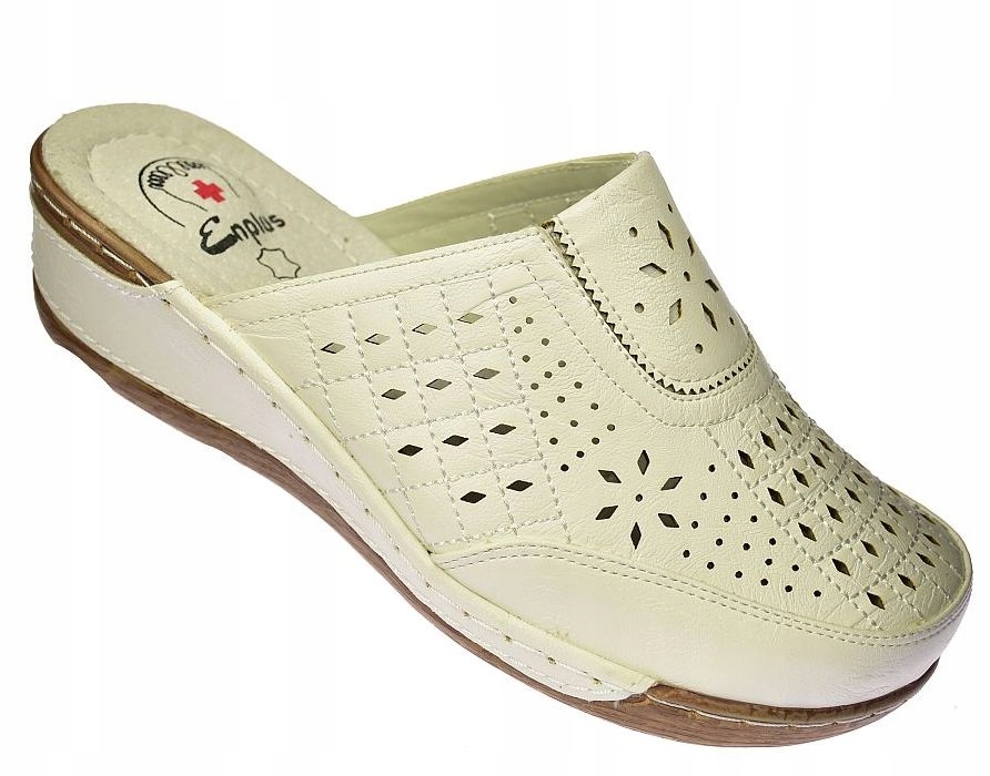 Nazouváky z lékařské kůže s vložkou na klínku Enplus R1688-2 Wt vel