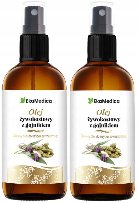 EkaMedica Kostivalový olej s hojivem 2 x 100 ml Klouby Nehty Kůže Pleť