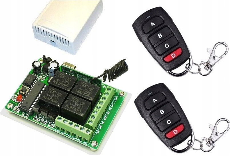 

radiolinia 4 kanały 12V zdalne sterowanie 4 tryby