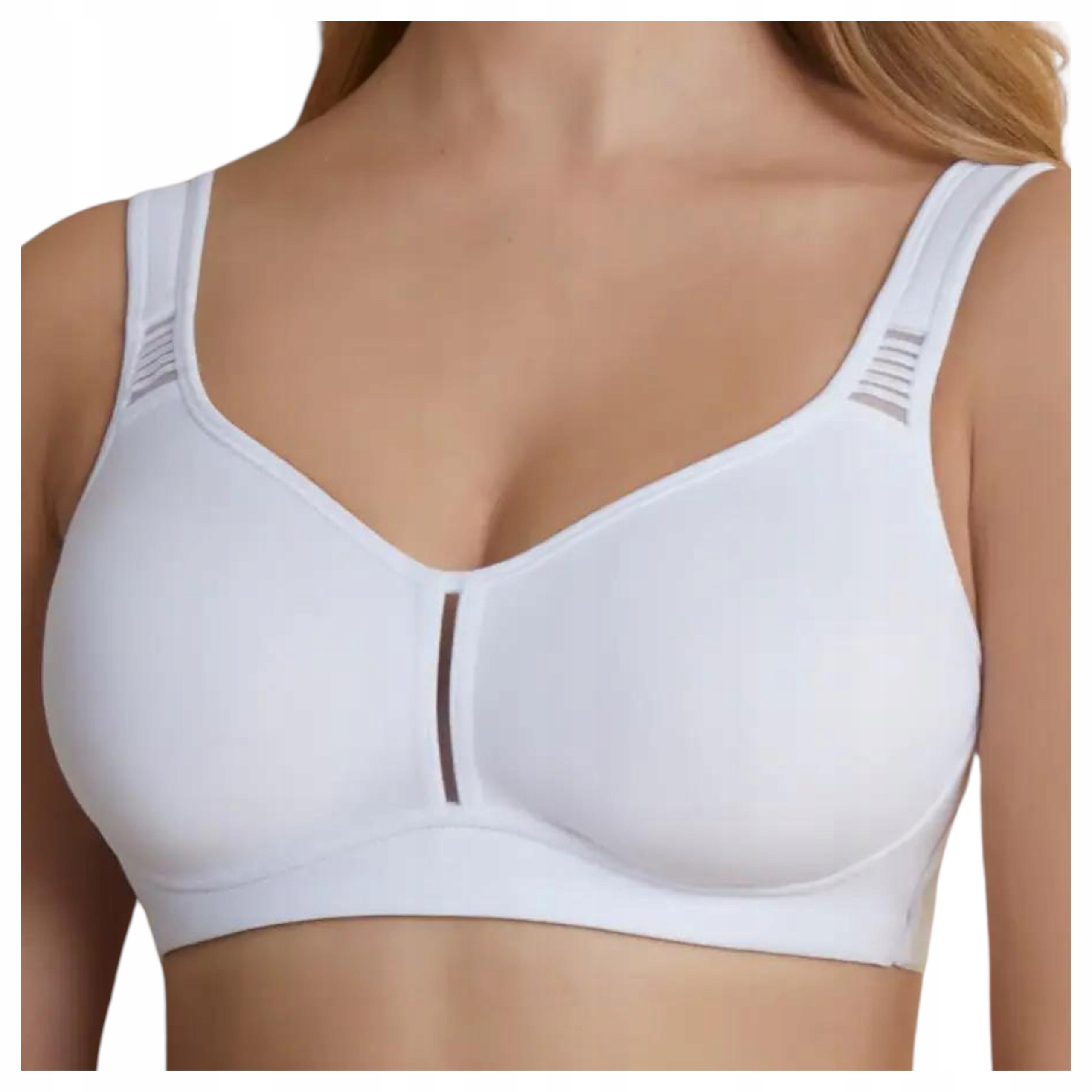 Podprsenka měkká bez kostic měkká široká ramínka 95E Elvira bílá