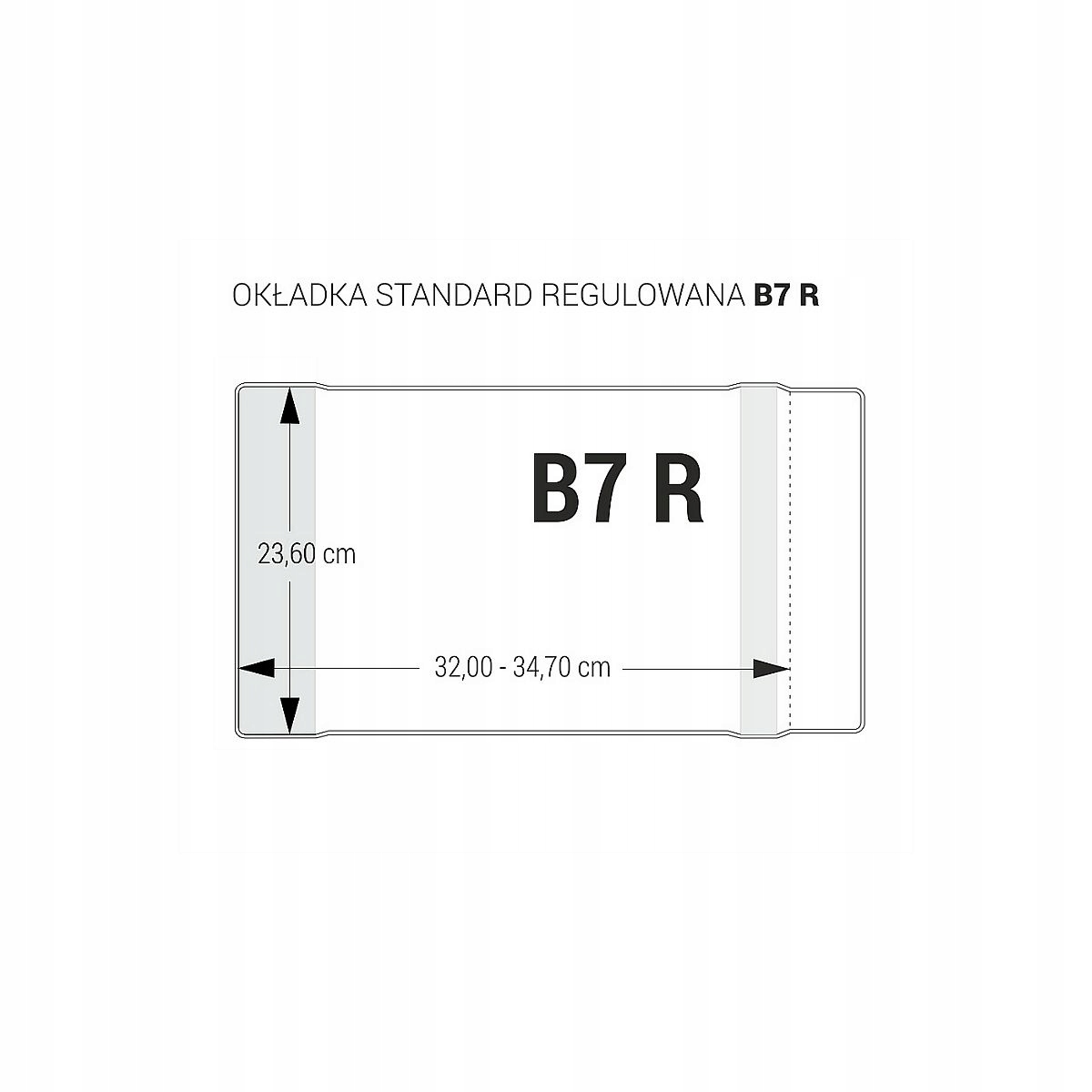 

Okładka regulowana Biurfol B7R 236mm x 320-347mm