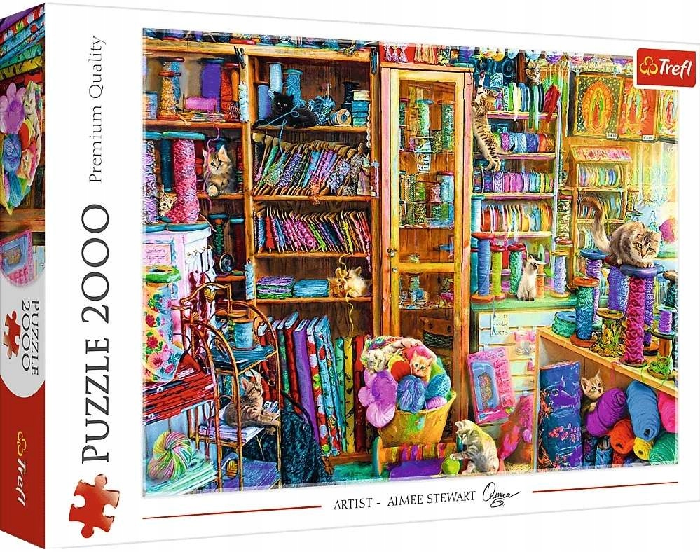

Puzzle Koci Raj Kociaki Koty Kotek Trefl 2000 El.