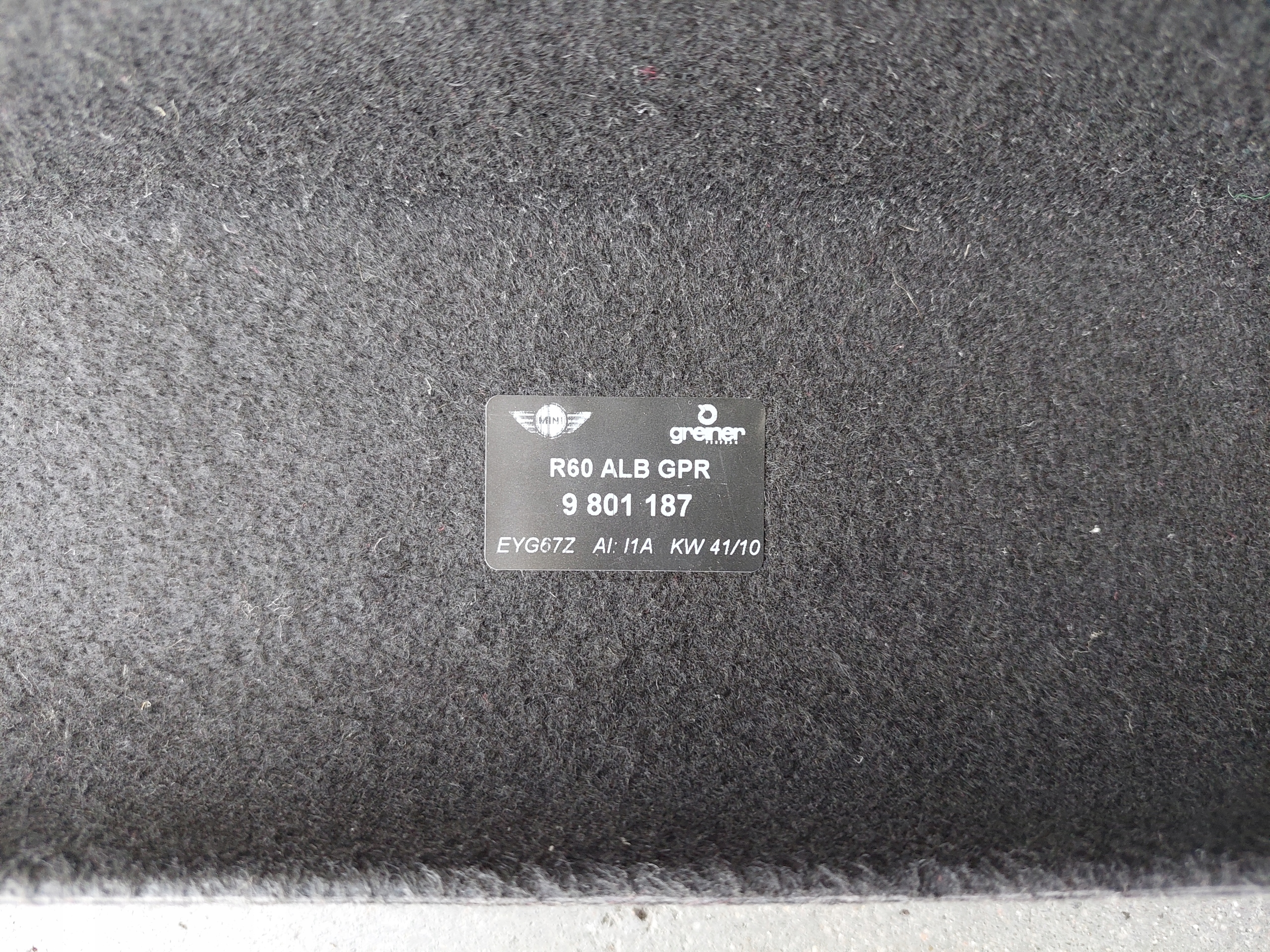 plato boot 9801187 MINI COUNTRYMAN R60
