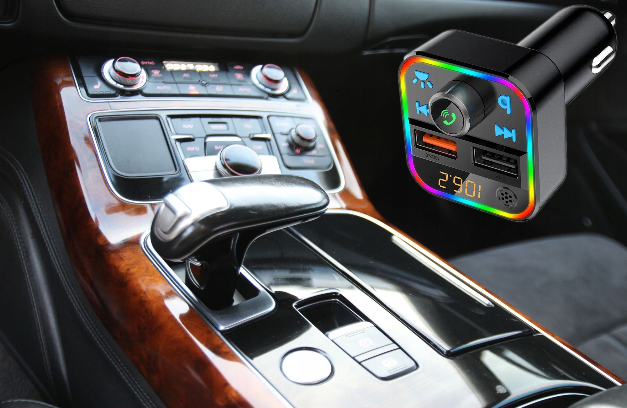 PREMIUM MarkoWy TRANSMITER FM BLUETOOTH SZYBKA ŁADOWARKA QC USB PD MP079 Numer katalogowy części 1