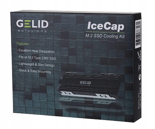 Radiator na DYSK SSD Gelid IceCap M.2 PS5 + Thermalpad GP-Extreme Producent Gelid