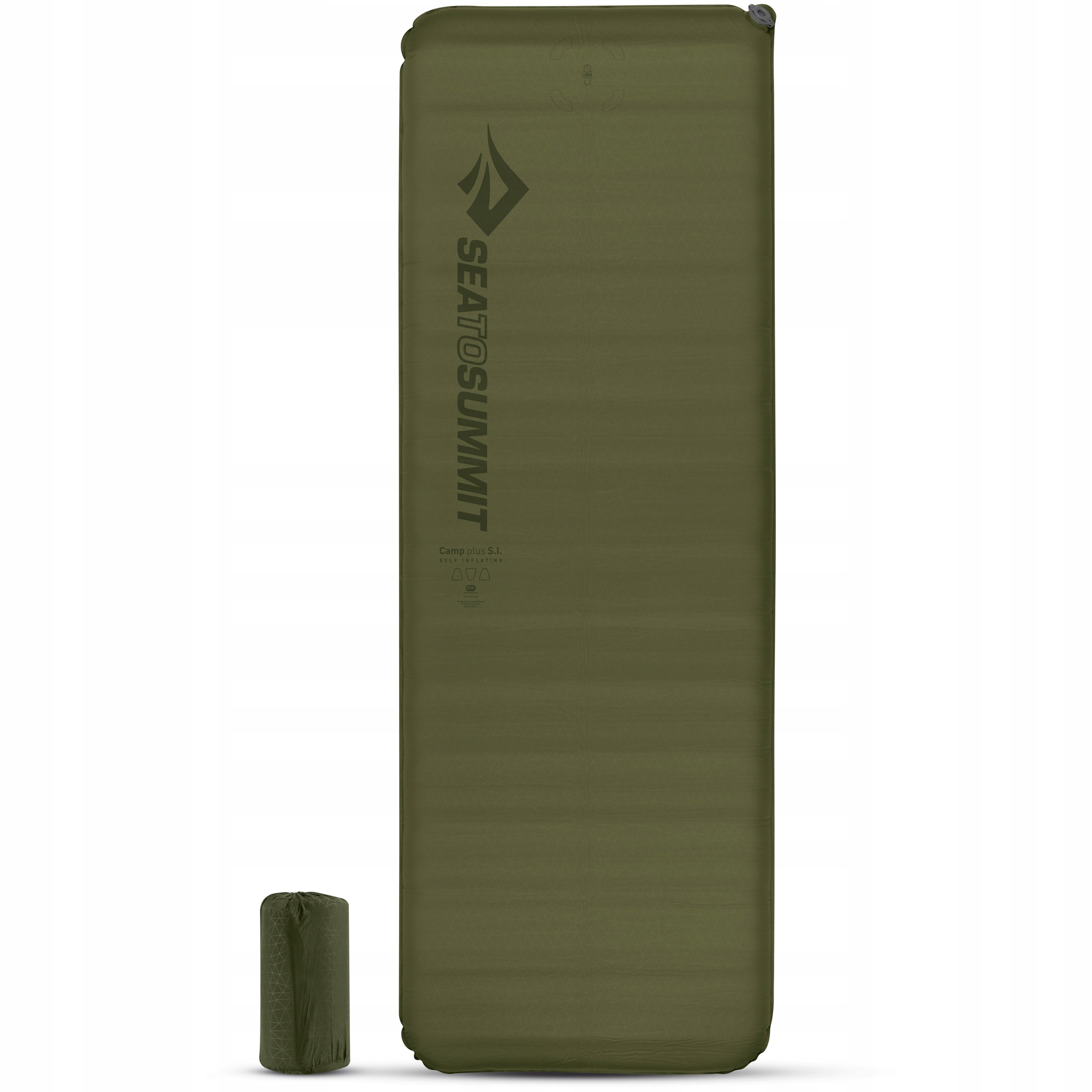 Mata samopompująca Sea To Summit Camp Plus Si zielona Rectangular Wide