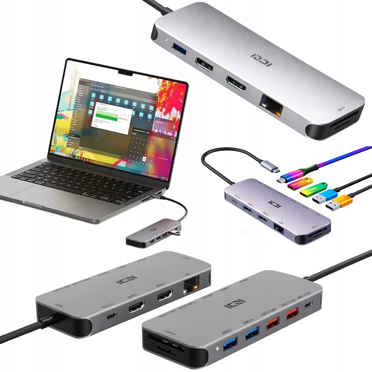 Acer Usb-c Dokovací Základna Pro Notebook, Nabíjecí Stanice, Která Se Nabíjí