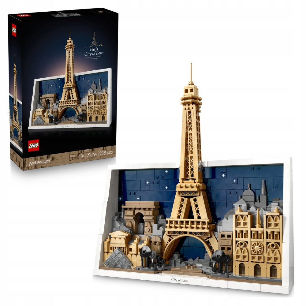 Lego Architecture 21064 Paříž Město Lásky 18+ 958 Dílků