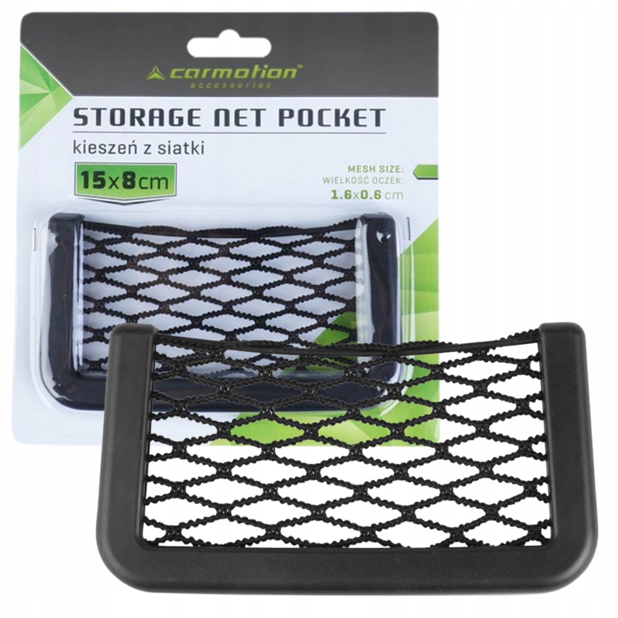 Kieszeń do samochodu auta siatkowa telefon organizer schowek samoprzylepna