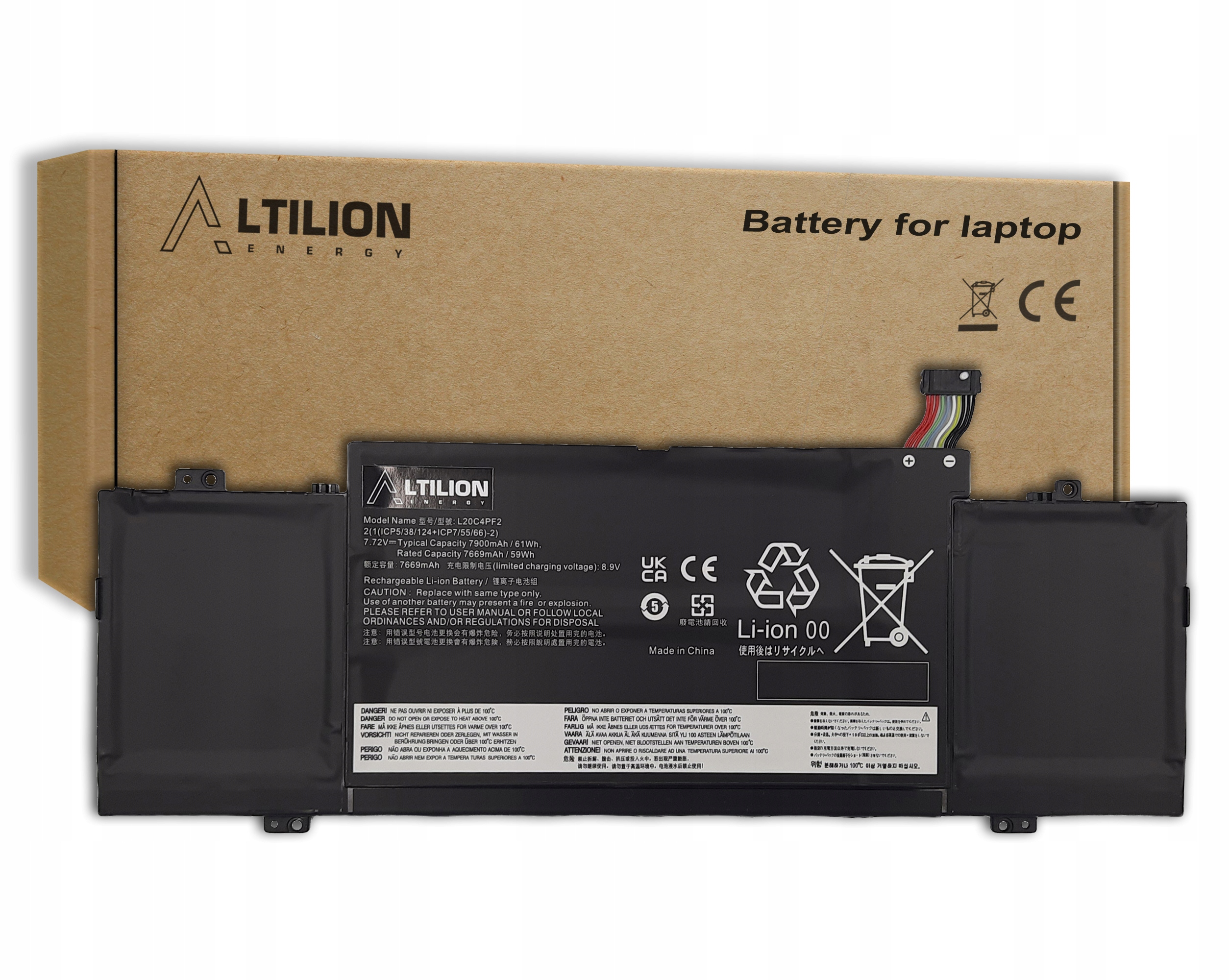 Batéria L20C4PF2 L20M4PF2 pre Lenovo IdeaPad Slim 7 Carbon-14ACN06