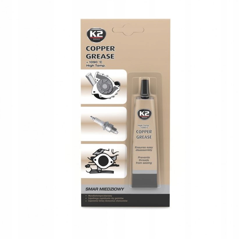 

Smar miedziowy K2 Copper Grease 20g