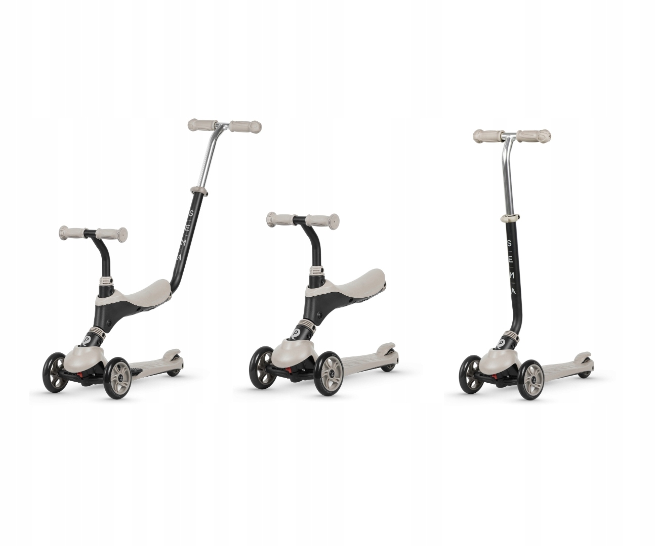 Qplay Hulajnoga Sema 3w1 led koła siedzisko