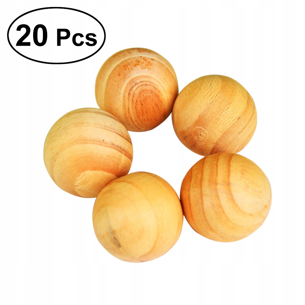 

20 sztuk paczka Naturalne kulki z drewna cedrowe