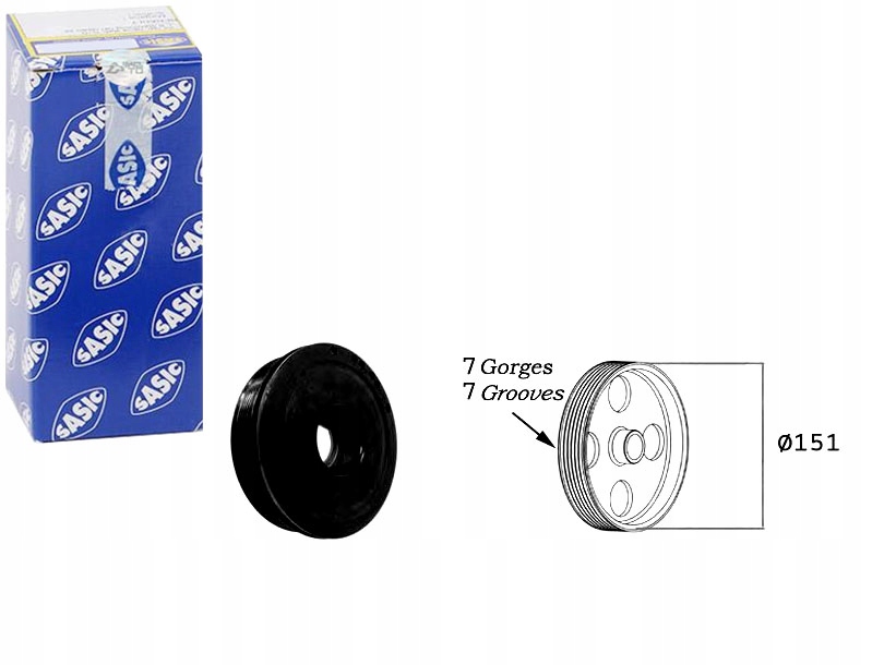 Pásové Kolo Klikového Hřídele Renault 2,0DCI 151MM Sa Asistent Kolize #34