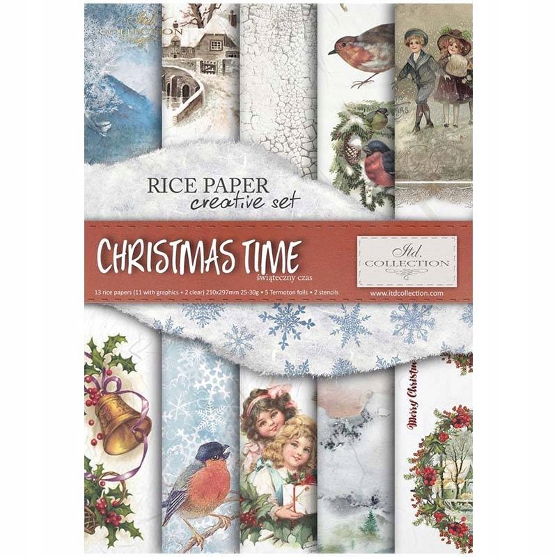 Kreativní Sada z rýžového papíru Itd Vánoční čas