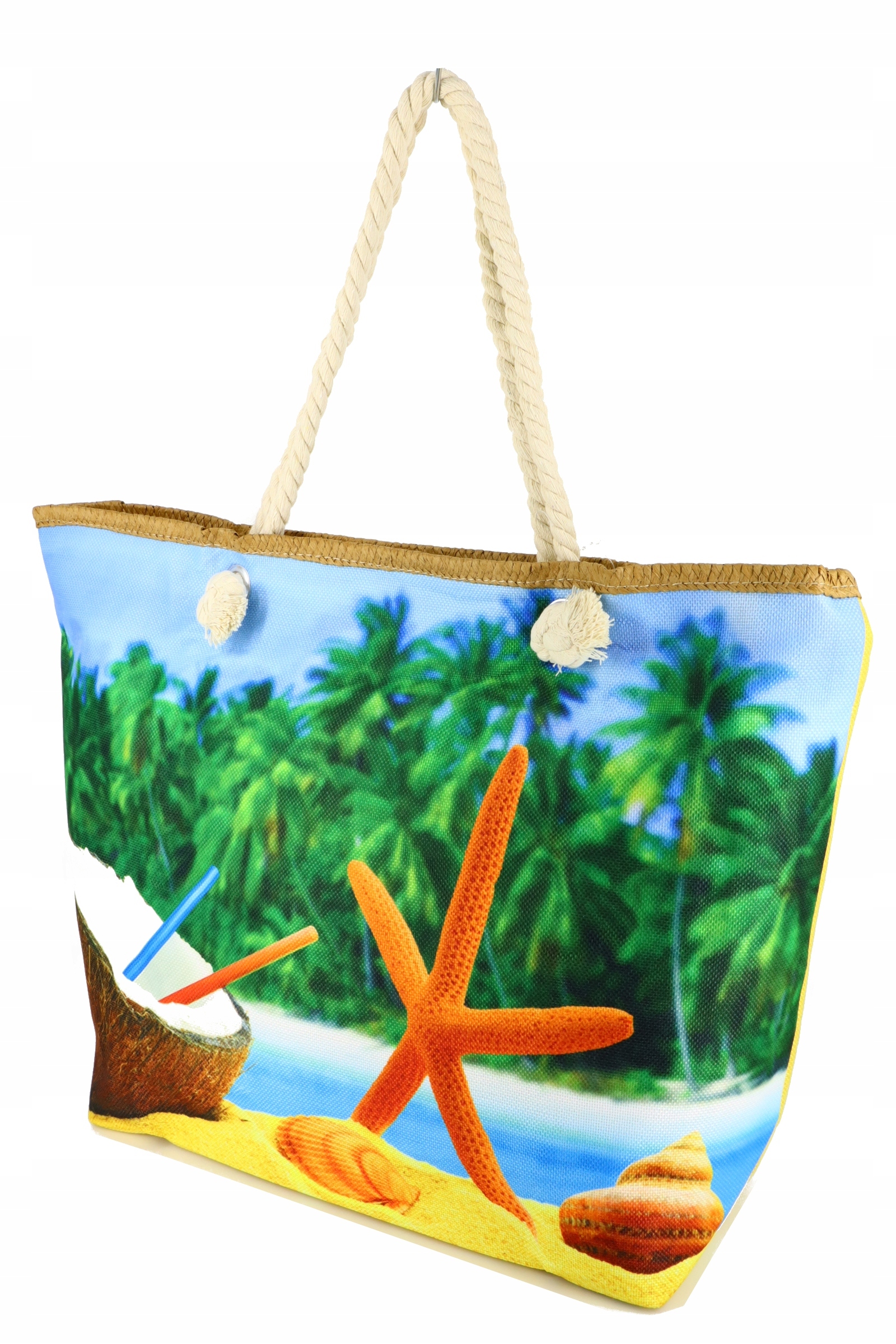 

Torba Plażowa Duża Płócienna Plaża Basen Lekka