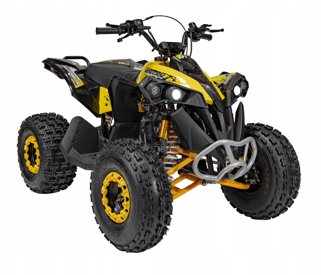 Pojazd Quad Spalinowy RENEGADE HIPERFECT 125CC Żółty Stan opakowania oryginalne