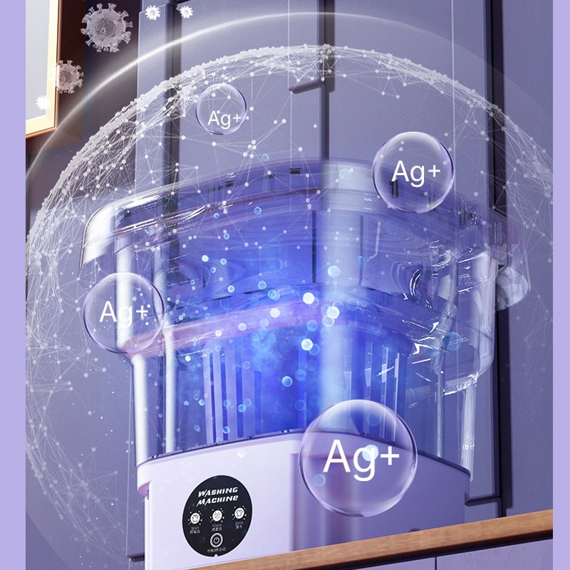 PRZENOŚNA MINI PRALKA SKŁADANA PODRÓŻNA 100% AUTOMATYCZNA TURYSTYCZNA 8L Marka inna