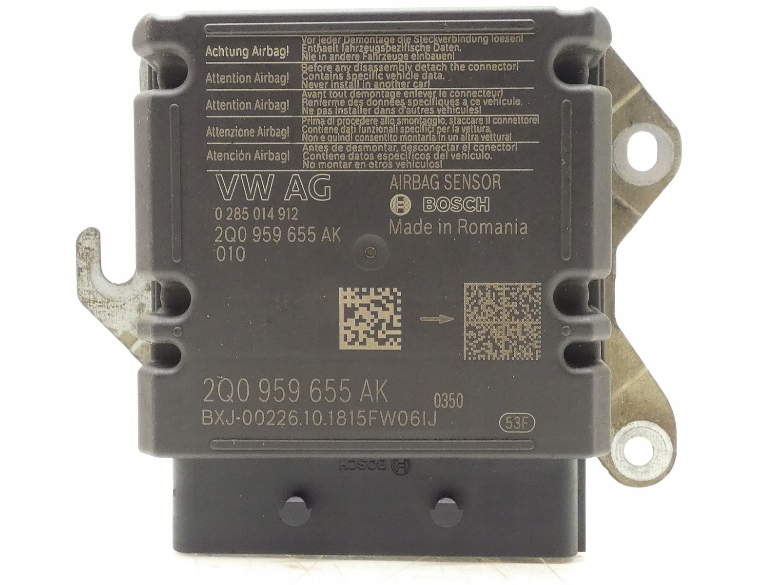 modul SENSOR airbagov airbag AUDI A1 82A 2Q0959655AK