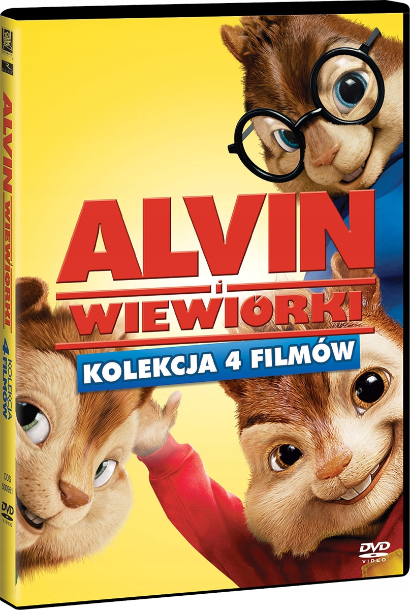 Alvin I Wiewiórki 1-4 Pakiet płyta DVD 11404112576 - Sklepy