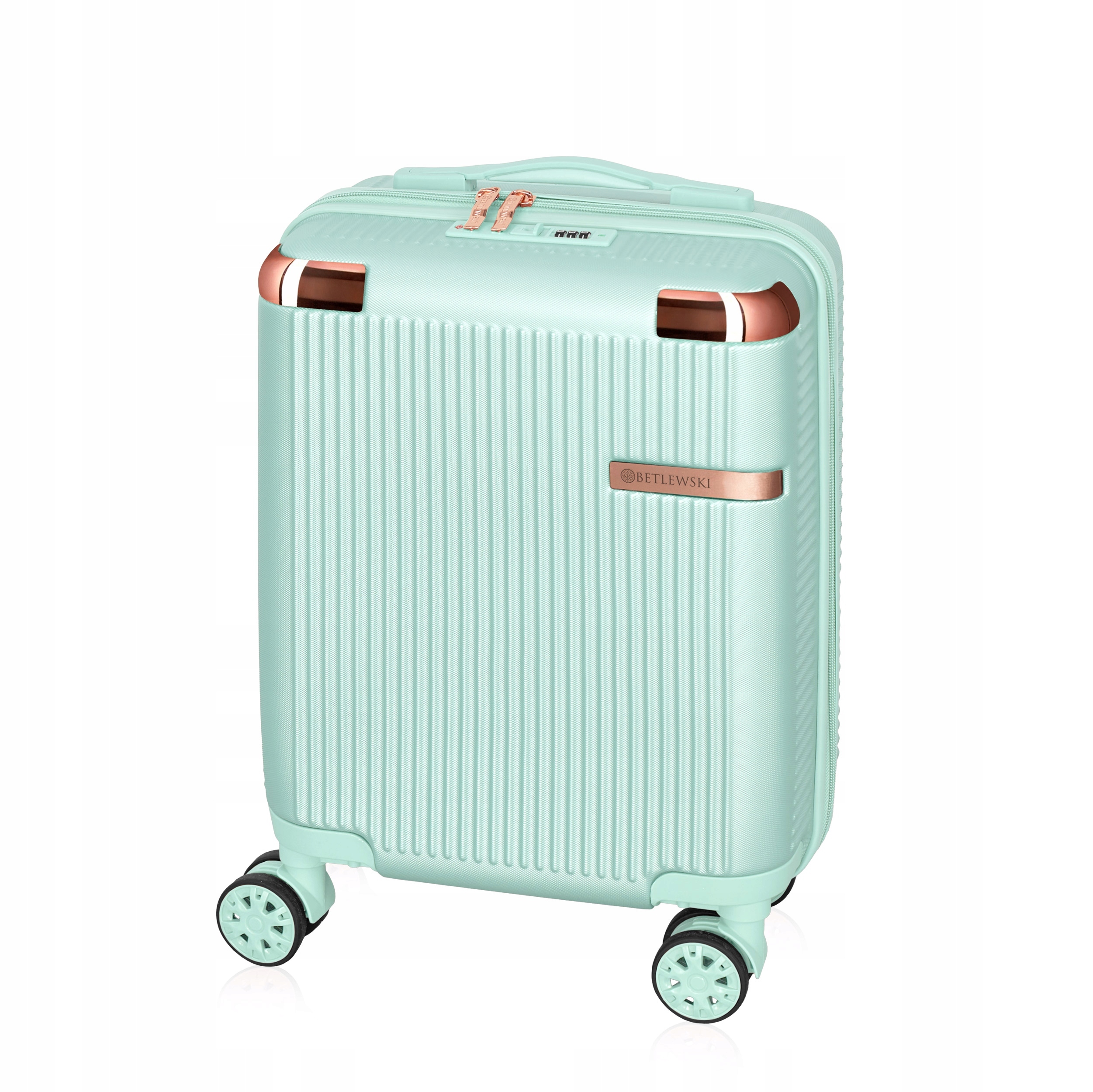 Malý cestovní kufr Xs Betlewski Příruční Abs Zámek na kód 4 kolečka