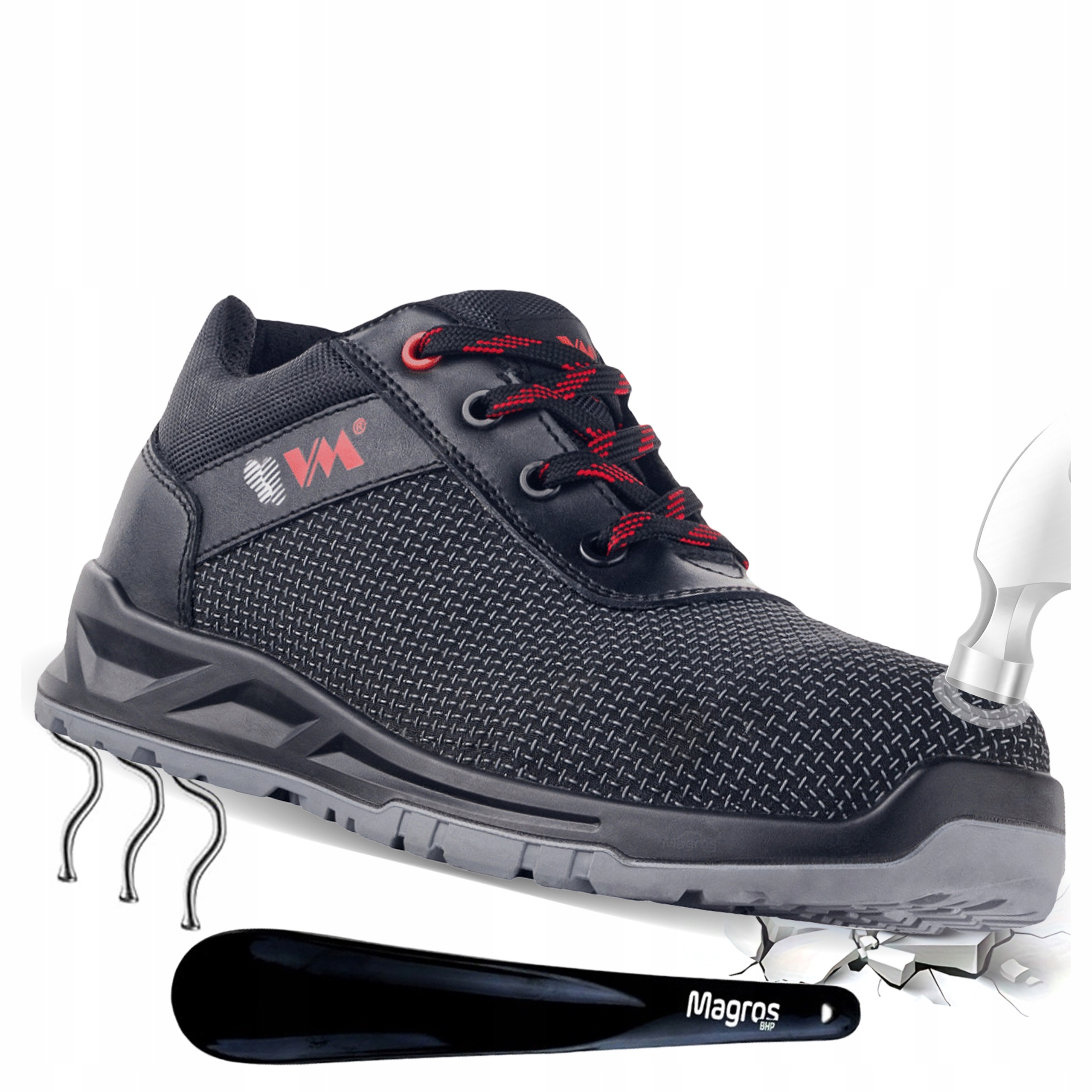 Pánské ochranné pracovní boty bez kovu VM Footwear Tampere S3 vel.