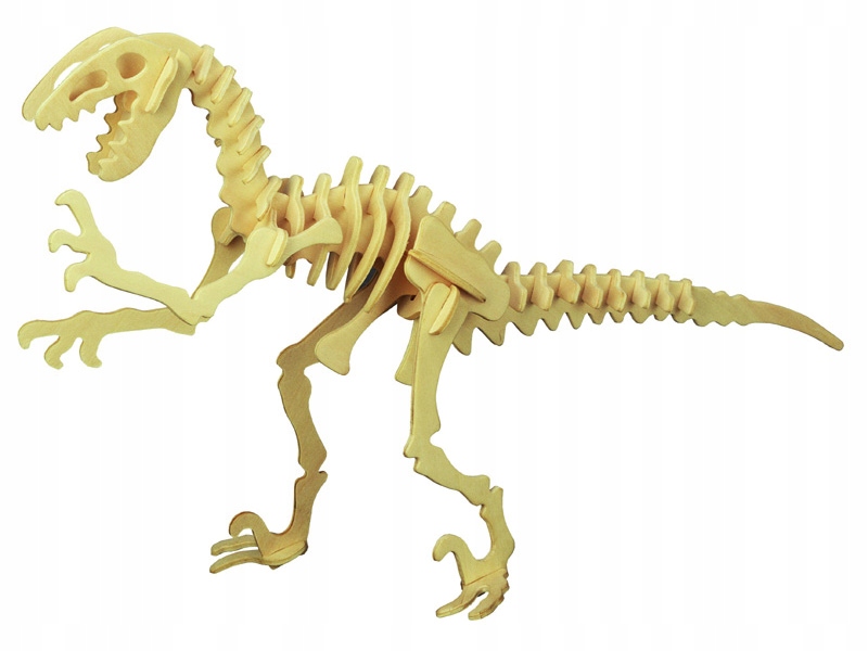 

Dinozaury Deinonychus 2w1 składanka drewniana J018