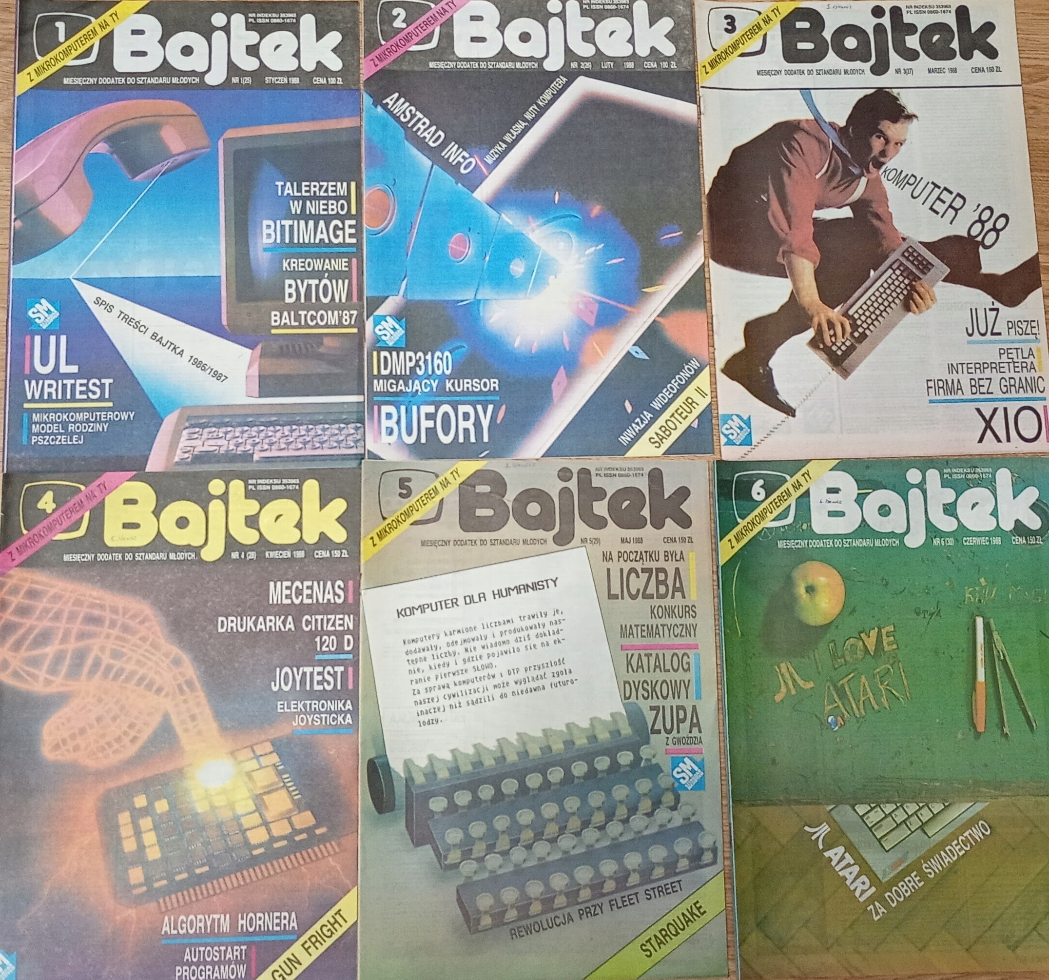 BAJTEK 11 numerów Rocznik 1988 - wydanie 1