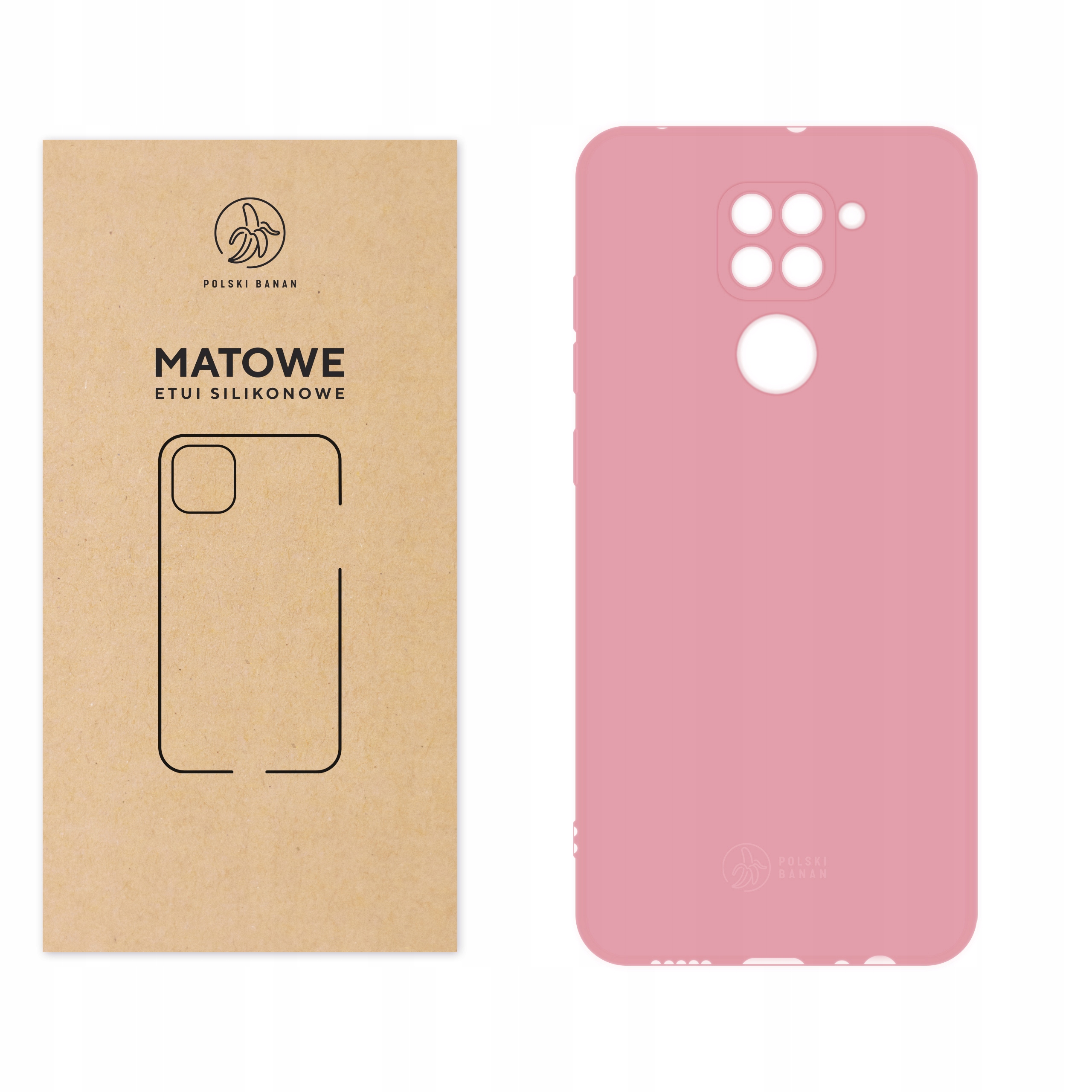 

Etui Matowe do Xiaomi Redmi Note 9 różowe