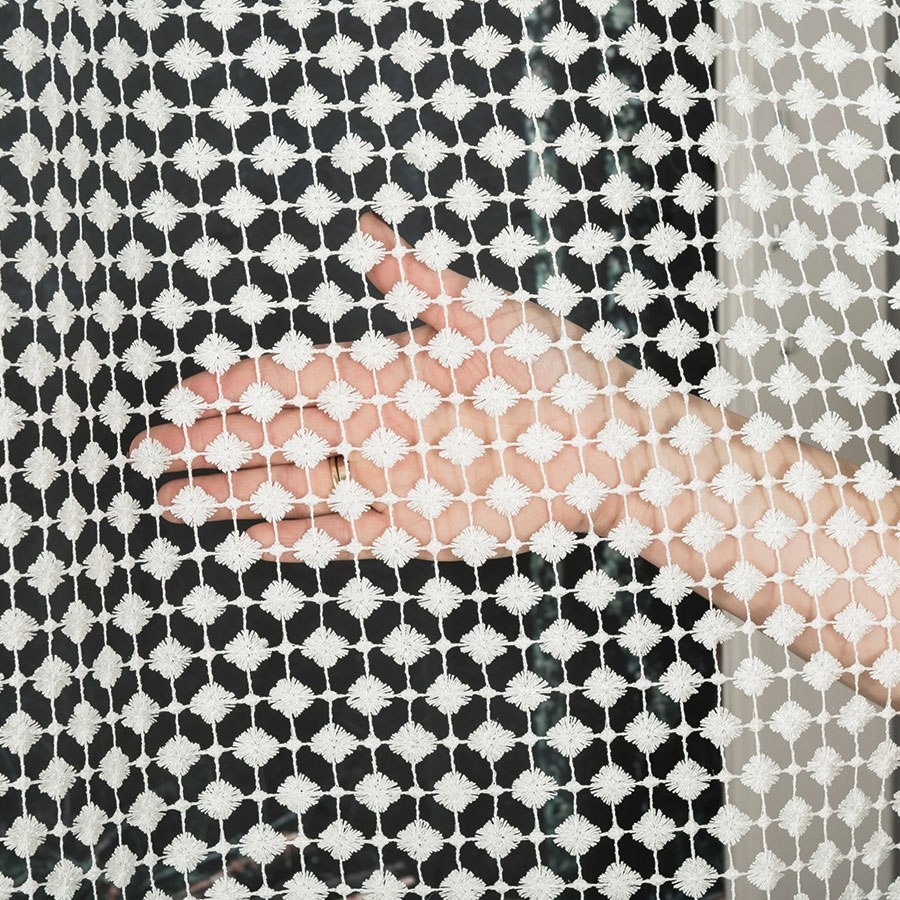 Mg Ecru Záclona Guipure lesklá 61757/1 280x160