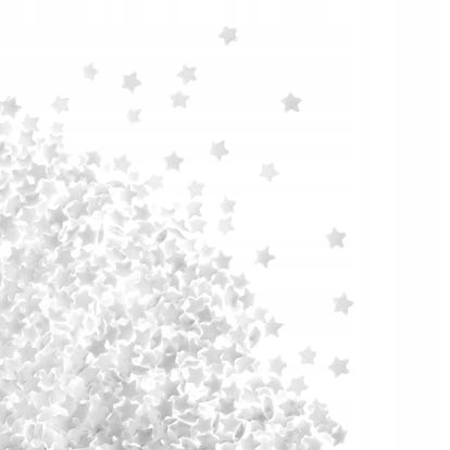 Cukrowe mini gwiazdki 3mm białe 200g