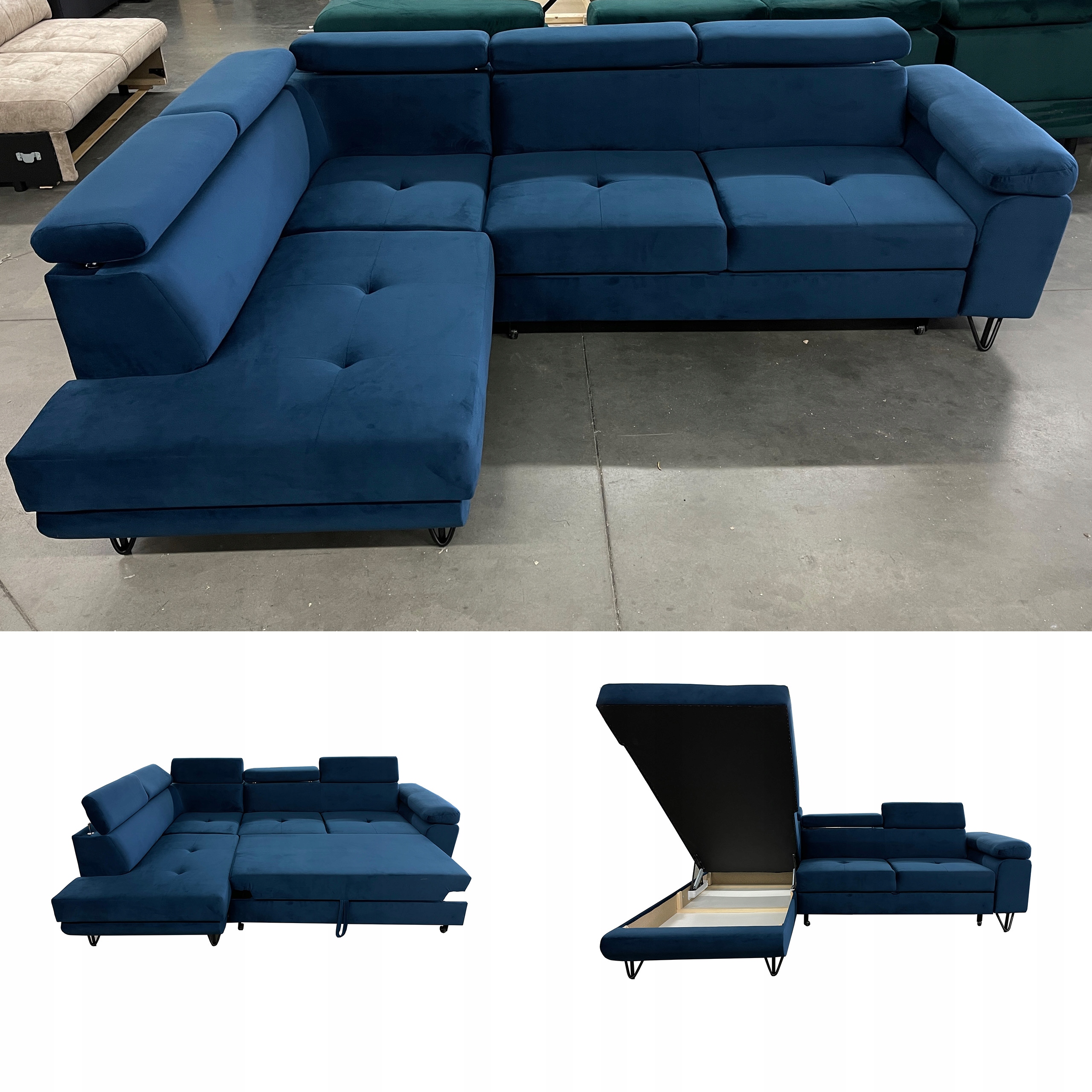 

Narożnik Junior 250 Funkcja spania Velvet Granat